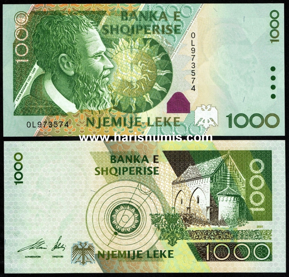 Picture of ALBANIA 1000 Leke 2001 P69 UNC