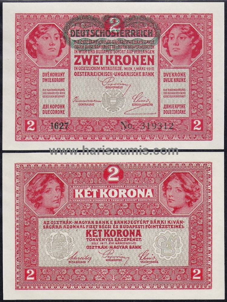 Picture of AUSTRIA 2 Kronen ND (1919) P50 UNC