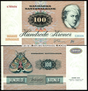 Picture of DENMARK 100 Kroner 1993 E3 type 2 P51w UNC