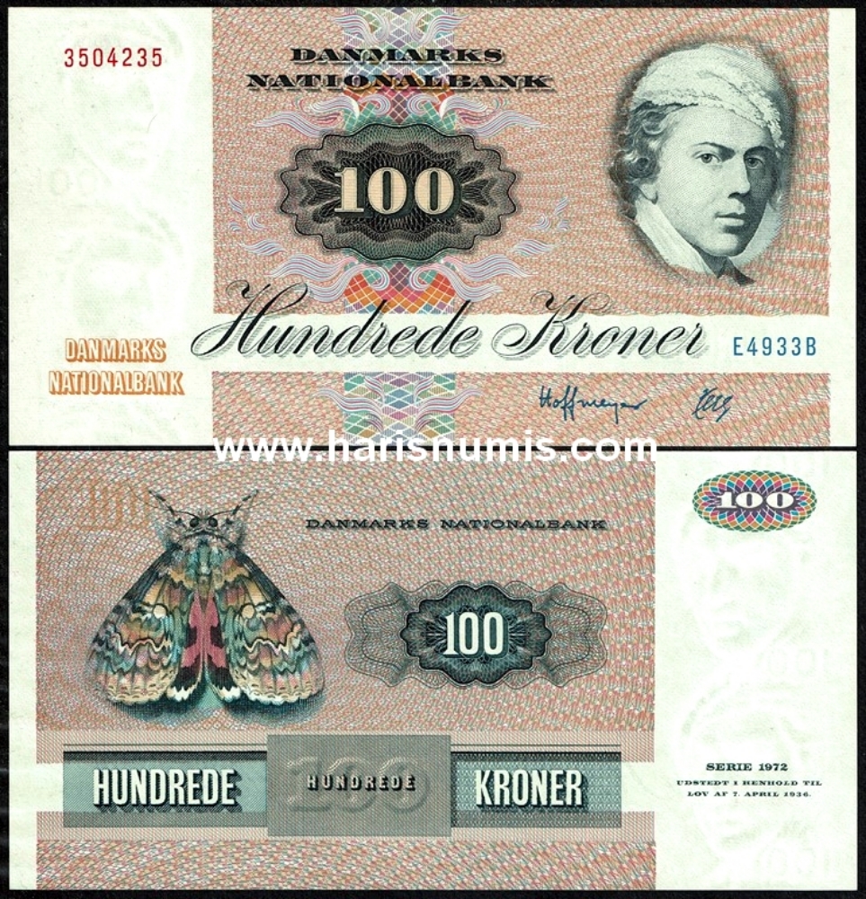 Picture of DENMARK 100 Kroner 1993 E4 Type 3 P51i UNC