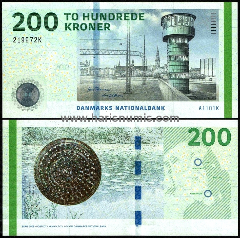 Picture of DENMARK 200 Kroner 2010 A1 type 1 P67 UNC