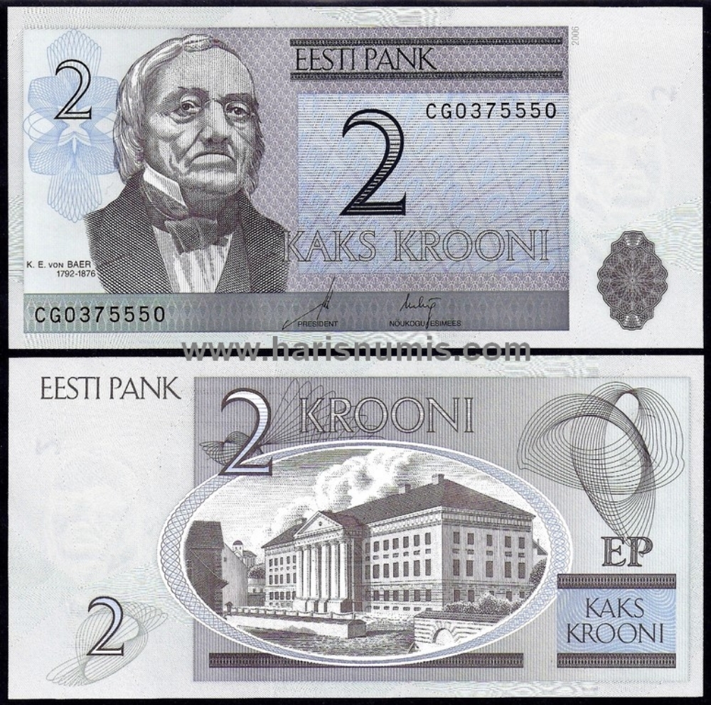 Picture of ESTONIA 2 Krooni 2006 P85 UNC