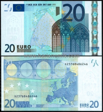 Picture of EUROPEAN UNION 20 Euro 2002 P10x Germany UNC