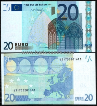 Picture of EUROPEAN UNION 20 Euro 2002 (2011) P16s Italy UNC