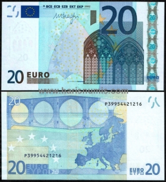 Picture of EUROPEAN UNION 20 Euro 2002 (2011) P16p Netherlands UNC