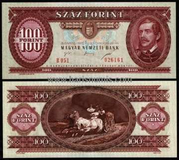 Picture of HUNGARY 100 Forint 1995 P174c UNC