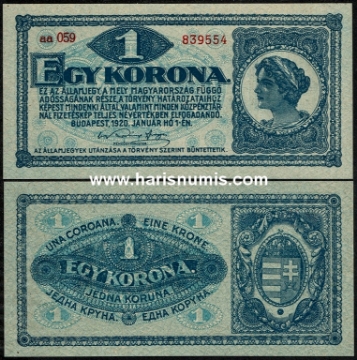 Picture of HUNGARY 1 Korona 1920 P57 UNC