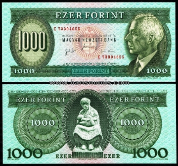 Picture of HUNGARY 1000 Forint 1996E P176c UNC