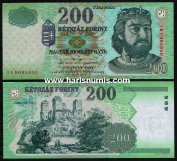 Picture of HUNGARY 200 Forint 2003 P187c UNC