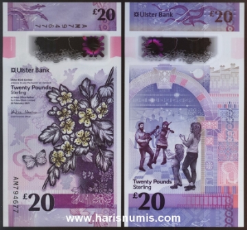 Picture of IRELAND, NORTHERN 20 Pounds 2019 P345a UNC