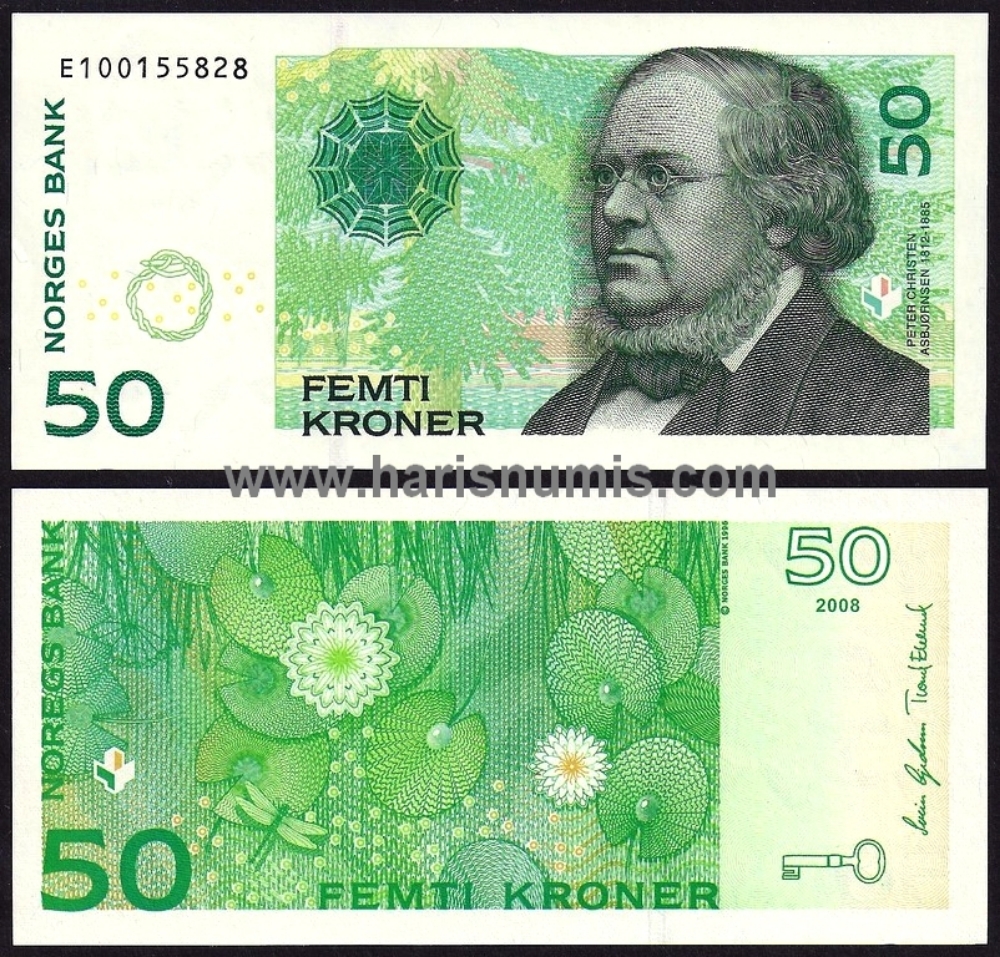 Picture of NORWAY 50 Kroner 2008 P46c UNC