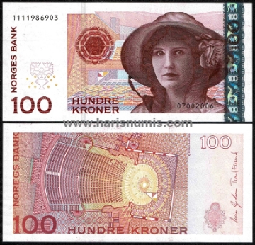 Picture of NORWAY 100 Kroner 2006 P49c UNC