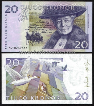 Picture of SWEDEN 20 Kronor 2007 P63c UNC