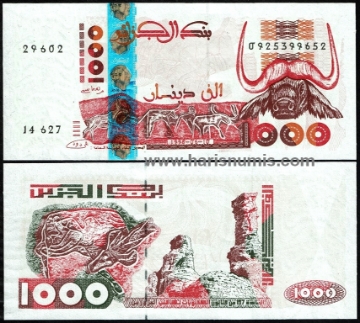 Picture of ALGERIA 1000 Dinars 1998 P142b UNC