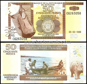 Picture of BURUNDI 50 Francs 1999 P36b UNC