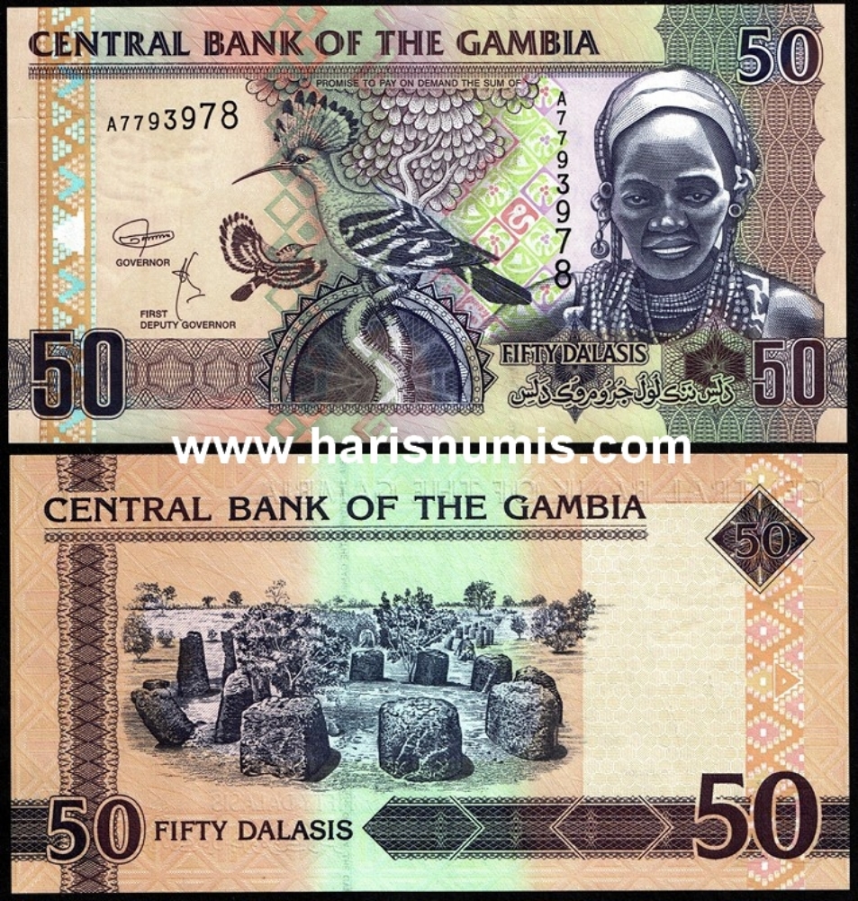 Picture of GAMBIA 50 Dalasis ND(2018) P28d UNC