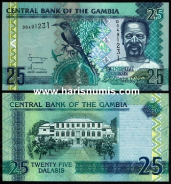 Picture of GAMBIA 25 Dalasis ND(2006) P 27a UNC