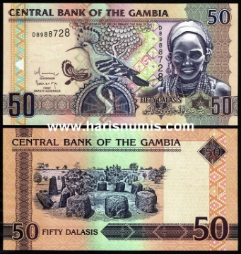 Picture of GAMBIA 50 Dalasis ND(2010) P28b UNC