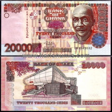 Picture of GHANA 20.000 Cedis 2003 P36b UNC