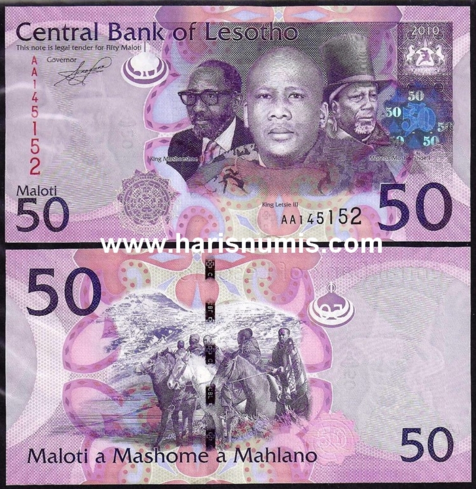 Picture of LESOTHO 50 Maloti 2010 P23a UNC