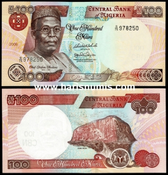 Picture of NIGERIA 100 Naira 2009 P 28i UNC