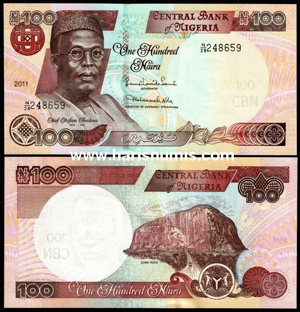 Picture of NIGERIA 100 Naira 2011 P 28k UNC