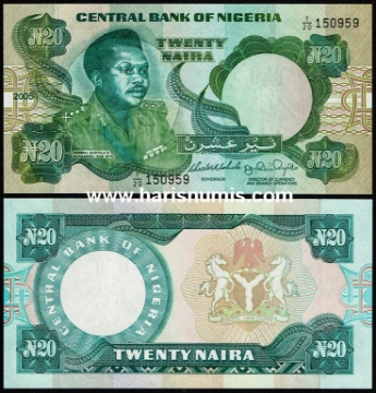 Picture of NIGERIA 20 Naira 2005 P 26j UNC