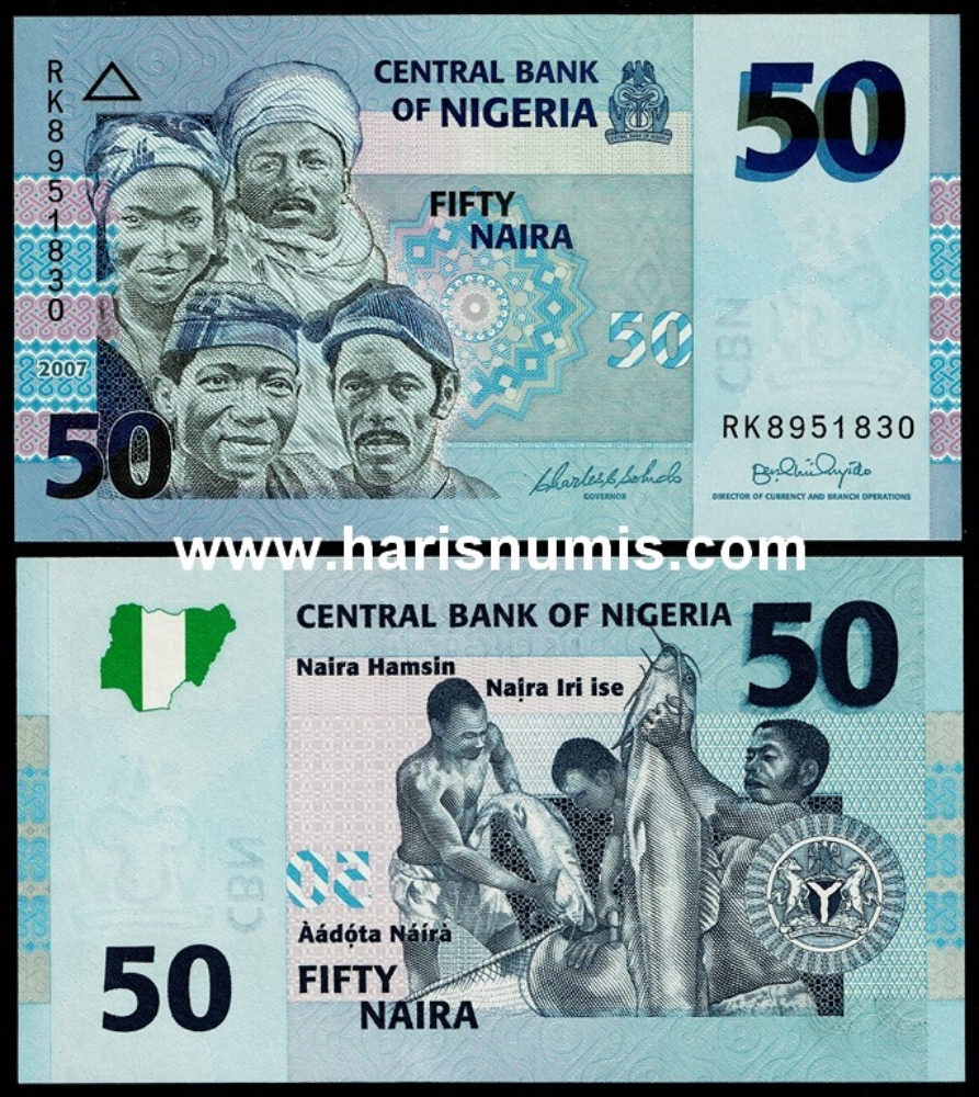 Picture of NIGERIA 50 Naira 2007 P 35b UNC