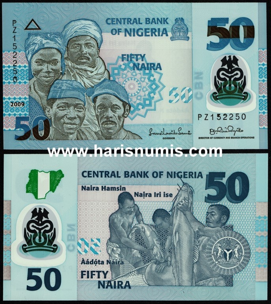 Picture of NIGERIA 50 Naira 2009 P 40a.2 UNC