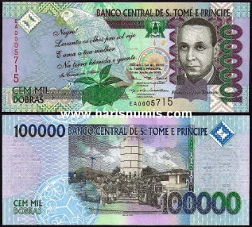 Picture of ST. THOMAS & PRINCE 100.000 Dobras 2005 P69a UNC