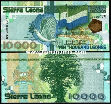 Picture of SIERRA LEONE 10.000 Leones 2007 P29b UNC