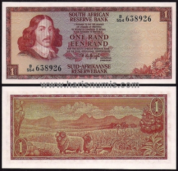 Picture of SOUTH AFRICA 1 Rand ND(1975) P115b UNC