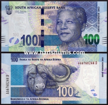 Picture of SOUTH AFRICA 100 Rand ND(2012) P136a UNC