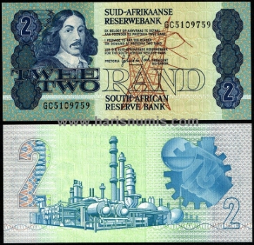 Picture of SOUTH AFRICA 2 Rand ND(1983) P118d UNC