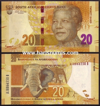 Picture of SOUTH AFRICA 20 Rand ND(2012) P 134a UNC