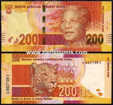 Picture of SOUTH AFRICA 200 Rand ND(2012) P137a UNC