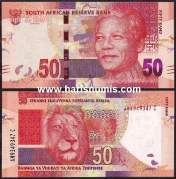 Picture of SOUTH AFRICA 50 Rand ND(2012) P135a UNC