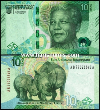 Picture of SOUTH AFRICA 10 Rand ND(2023) P 148a UNC