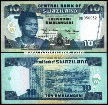 Picture of SWAZILAND 10 Emalangeni 2006 P 29c UNC