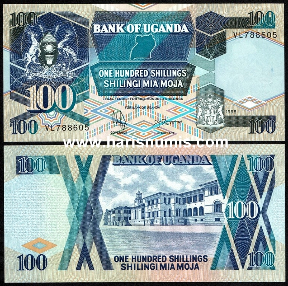 Picture of UGANDA 100 Shillings 1996 P31c UNC