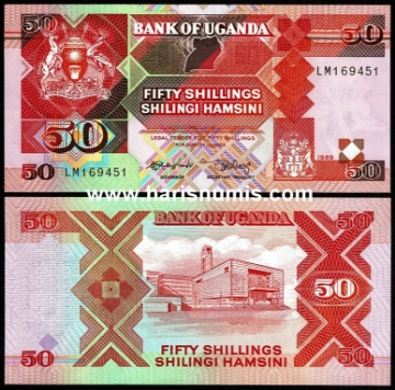 Picture of UGANDA 50 Shillings 1989 P30b UNC