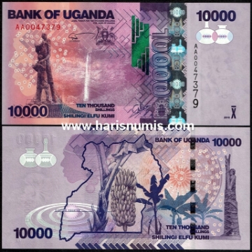Picture of UGANDA 10.000 Shillings 2010 P52a UNC