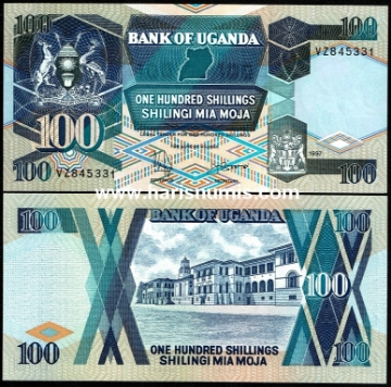 Picture of UGANDA 100 Shillings 1997 P31c.3 UNC