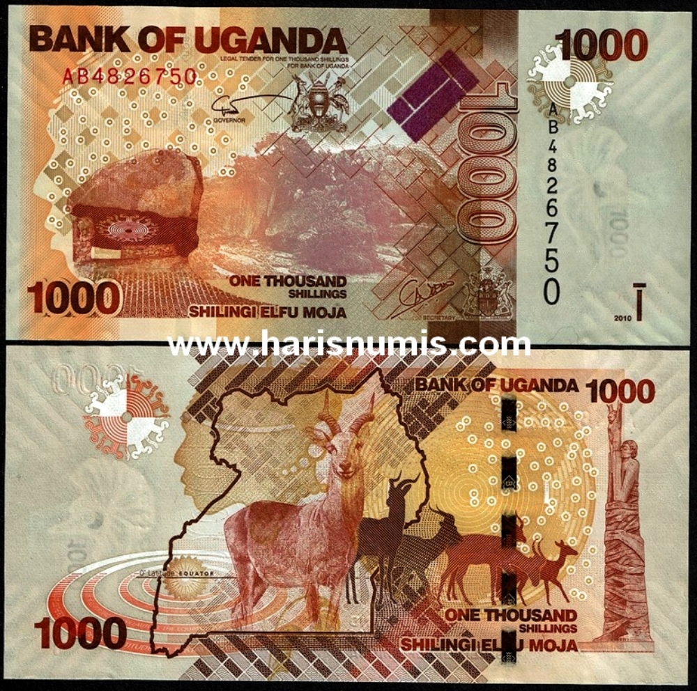 Picture of UGANDA 1000 Shillings 2010 P49a UNC