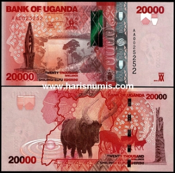 Picture of UGANDA 20.000 Shillings 2010 P53a UNC