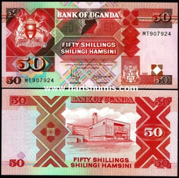 Picture of UGANDA 50 Shillings 1997 P30c UNC