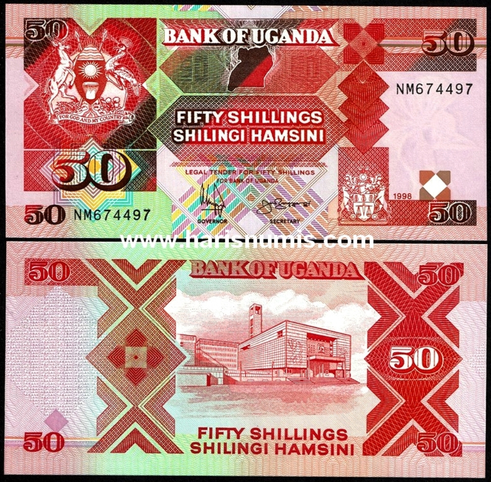 Picture of UGANDA 50 Shillings 1998 P30c UNC