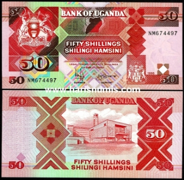 Picture of UGANDA 50 Shillings 1998 P30c UNC