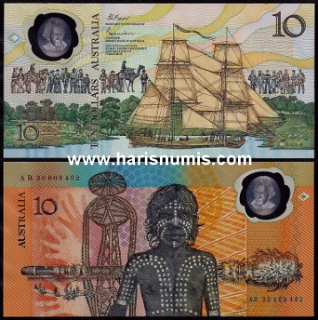 Picture of AUSTRALIA 10 Dollars ND(1988) Comm. P49b UNC