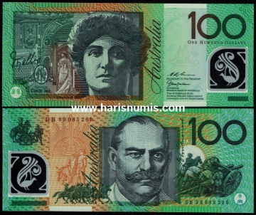 Picture of AUSTRALIA 100 Dollars 1999 P55b UNC